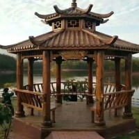 防腐木涼亭 古建涼亭 涼亭
