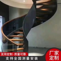 卷弧簡約大型閣樓 鐵藝酒店別墅旋轉樓梯 防水防滑